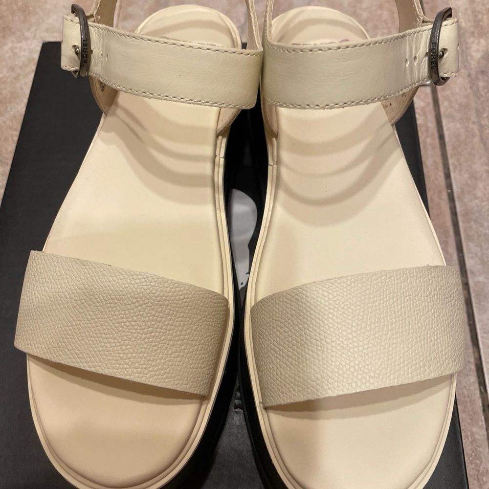 Women’s Cream Ankle-Strap Sandals